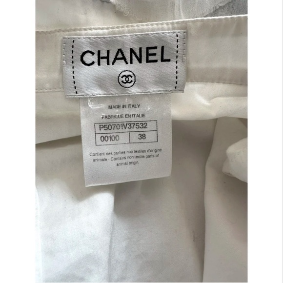 Chanel ruffled shirt dress designed by Karl Lagerfeld in ‘15 - Picture 2 of 13